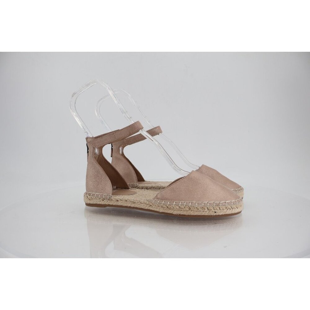 Eileen Fisher Womens Lala Espadrille Flat Size 6.5 Gold Metallic Leather Ankle